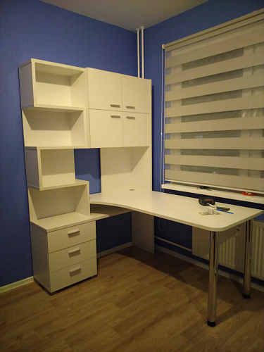 Стол компьютерный Жаспера-500М / 140 правый нельсон / белый жемчуг / нельсон фото покупателя 1