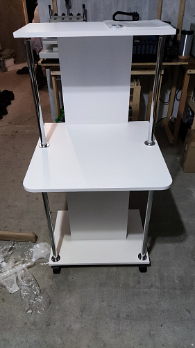 Компьютерный стол КСТ-12 белый  - Уцененный экземпляр фото покупателя 18