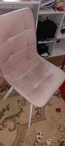 Стул на металлокаркасе Чилли черный / зеленый фото покупателя 882