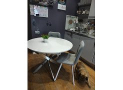 Стул на металлокаркасе Чилли светло-серый / черный фото покупателя 345