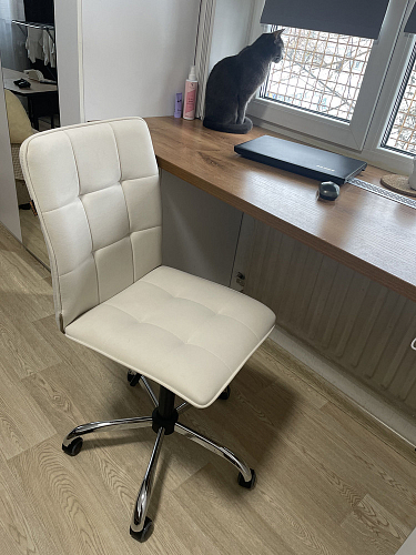 Компьютерное кресло One/Ван флок бежевый 7 фото покупателя 38