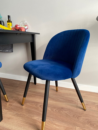 Стул на металлокаркасе Gabi gray / black фото покупателя 759