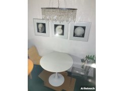 Стеклянный стол Tulip 90 black фото покупателя 35