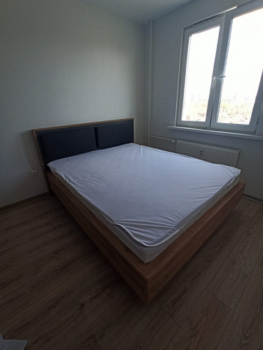 Двуспальная кровать Клауд 160х200 парящая дуб крафт золотой / антрацит фото покупателя 387