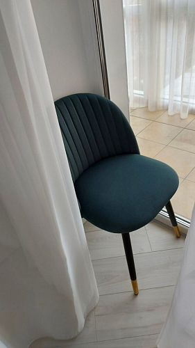 Стул на металлокаркасе Gabi green / black / silver фото покупателя 311