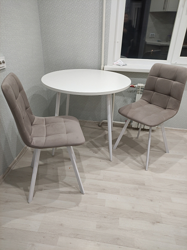 Стул на металлокаркасе Чилли зеленый / белый каркас фото покупателя 373