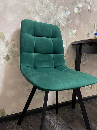 Стул на металлокаркасе Чилли бирюзовый / черный фото покупателя 1433