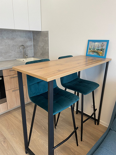 Барная стойка Дилан Лофт 120х40х90 бетон светлый фото покупателя 211