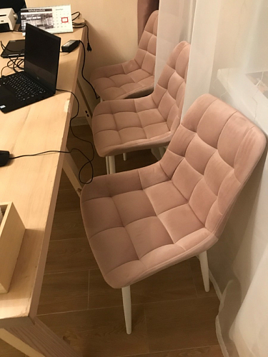 Стул на металлокаркасе Челси велюр коричневый / черный каркас фото покупателя 114