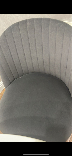 Стул на металлокаркасе Gabi 1 light blue / black / gold фото покупателя 964