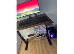 Компьютерный стол Маркос 140х80 светло-серый / черный фото покупателя 53