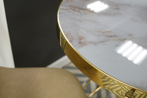 Стол Milena white / gold из шоурума 5