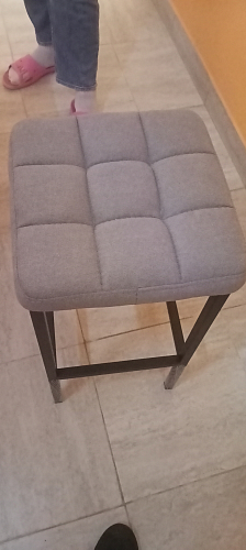 Барный стул Лофт микровелюр катания блэк / черный матовый фото покупателя 35