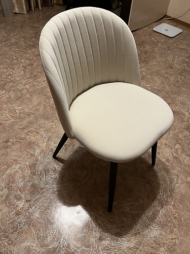 Стул на металлокаркасе Gabi 1 beige / black фото покупателя 877