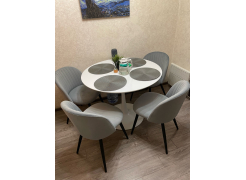 Стул на металлокаркасе Gabi blue / black фото покупателя 5