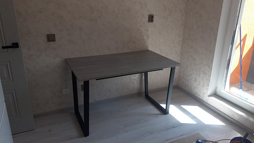 Стол раскладной Лота Лофт 120 25 мм юта / черный матовый фото покупателя 561