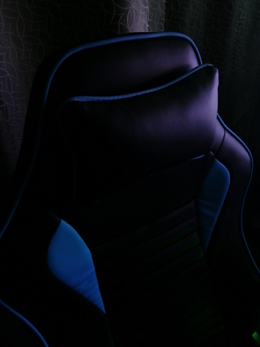 Компьютерное кресло Leon черное / голубое фото покупателя 5