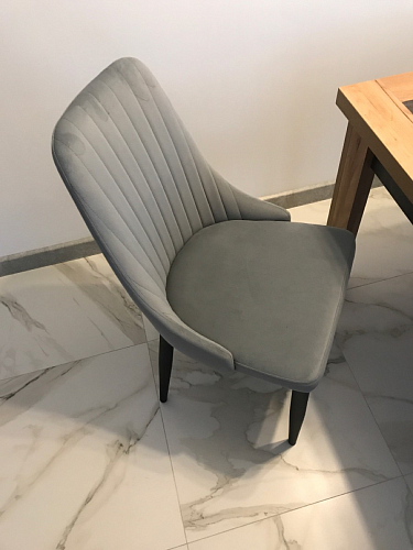 Стул на металлокаркасе Kora gray / black фото покупателя 184