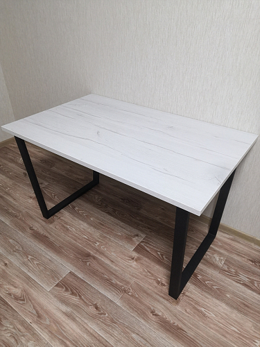 Деревянный стол Лота Лофт 140х80 черный матовый / бетон светлый фото покупателя 591