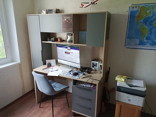 Компьютерный стол Комфорт 12.95 N дуб сонома / темно-серый фото покупателя 1