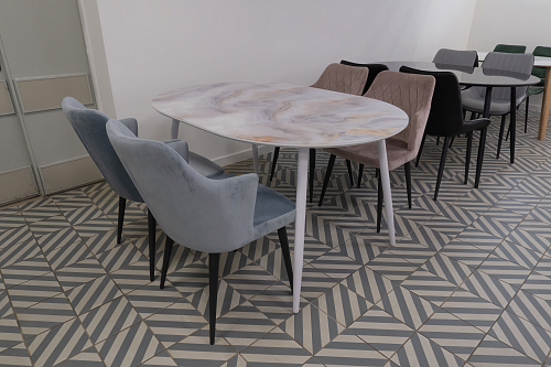 Стул на металлокаркасе Velen dark green из шоурума 8