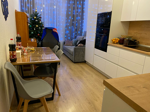 Деревянный стол Лота Лофт 140х80 черный матовый / бетон светлый фото покупателя 33