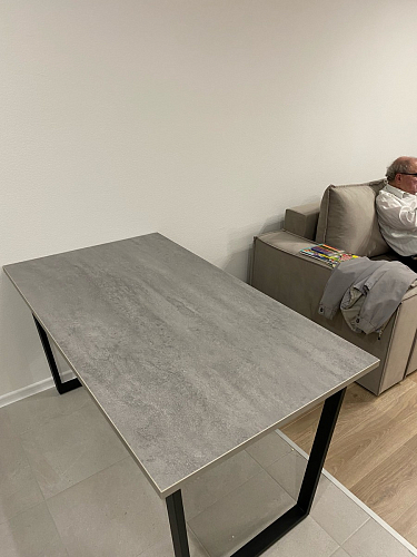 Деревянный стол Лота Лофт 140х80 дуб крафт табачный / черный матовый фото покупателя 172