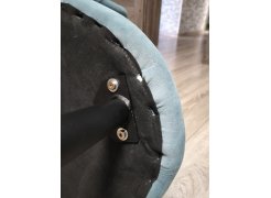 Стул на металлокаркасе Gabi 1 light purple / black фото покупателя 766