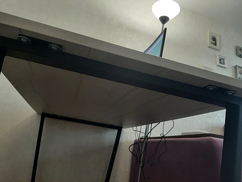 Деревянный стол Лота Лофт 120х75 белый матовый / дуб крафт золотой фото покупателя 634