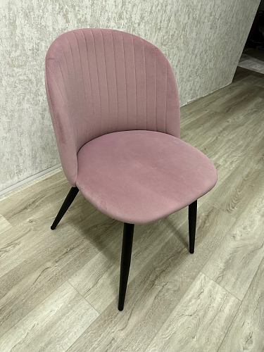 Стул на металлокаркасе Gabi 1 light blue / black / gold фото покупателя 676