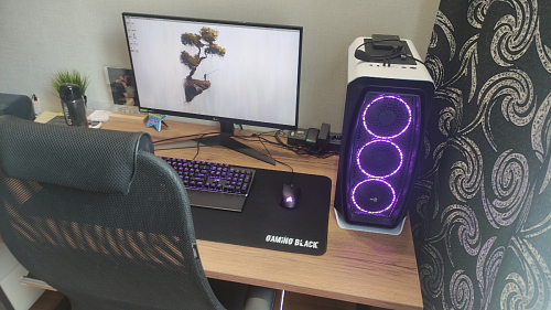 Деревянный стол Лота Лофт 140х80 черный матовый / бетон светлый фото покупателя 155