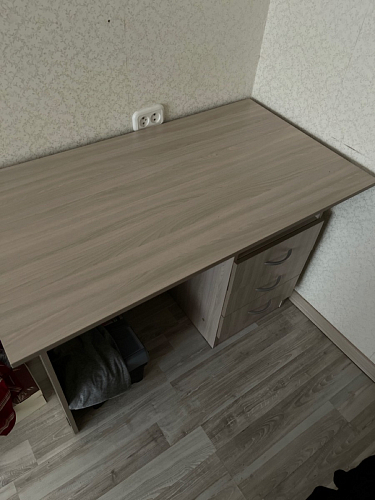 Стол письменный Бриз МДФ волна лайм / ясень светлый фото покупателя 41