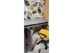 Письменный стол Леон Лофт бетон / черный матовый фото покупателя 113