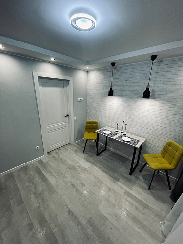 Стул на металлокаркасе Чилли К светло-серый велюр / черный каркас фото покупателя 314