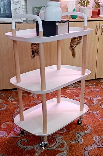 Сервировочный столик Case 56х35х82 white фото покупателя 1