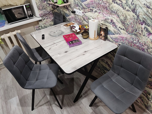 Стул на металлокаркасе Чилли бирюзовый / черный фото покупателя 1235