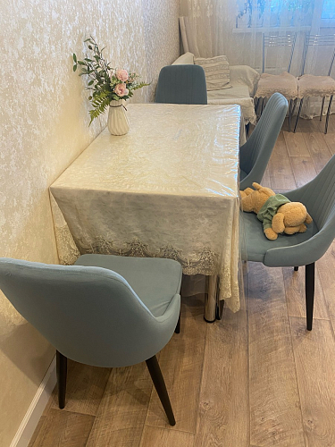 Стул на металлокаркасе Kora green / black фото покупателя 16