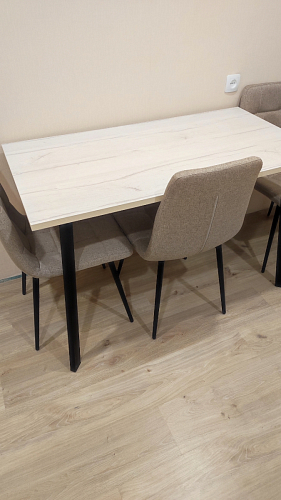 Деревянный стол Барон О 200 х 90 белая пленка шагрень / белый фото покупателя 33