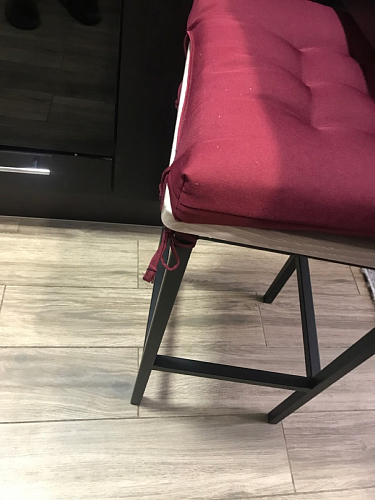 Барный стул Лофт ткань канди грей / черный матовый фото покупателя 151