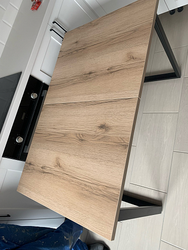 Деревянный стол Лота Лофт 140х80 черный матовый / бетон светлый фото покупателя 267