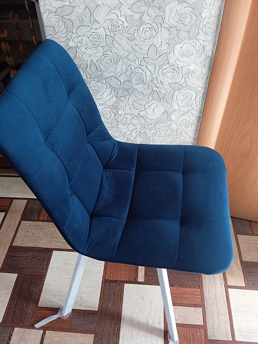 Стул на металлокаркасе Чилли К темно-серый (velutto 32) / черный фото покупателя 459