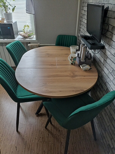 Стул на металлокаркасе Седа К латте / черный фото покупателя 141