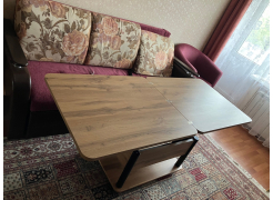 Стол-трансформер Виват дуб вотан / хром фото покупателя 7