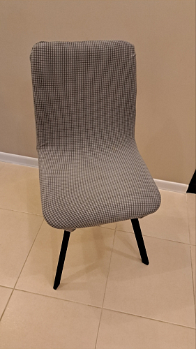 Стул на металлокаркасе Чилли К темно-серый (velutto 32) / черный фото покупателя 594