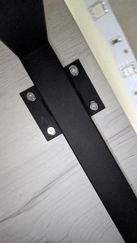 Стол Лота Лофт 120 32 мм бетон / черный матовый фото покупателя 310