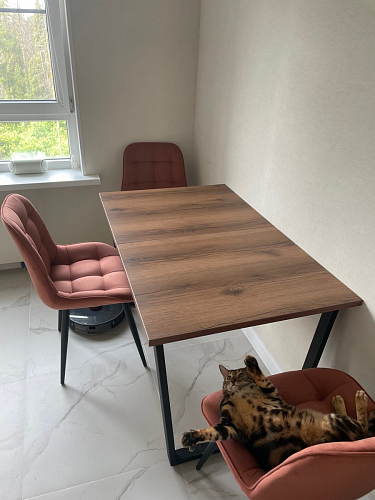 Деревянный стол Лота Лофт 120x75 дуб крафт табачный / черный матовый фото покупателя 54