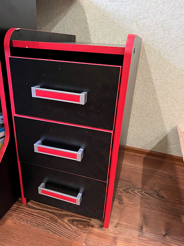 Тумба Ханна черная / красная - Уцененный экземпляр фото покупателя 25