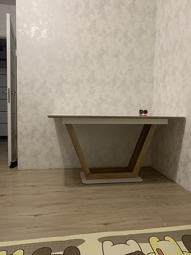 Стол Иматра 140 белый / дуб вотан фото покупателя 12