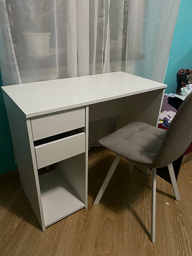 Стул на металлокаркасе Чилли К светло-серый велюр / черный каркас фото покупателя 714