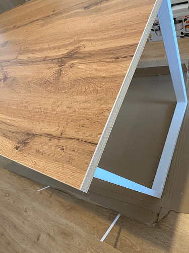 Стол Лота Лофт 140 25 мм черный матовый / бетон фото покупателя 511